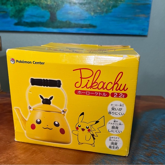 Pokémon Center Pikachu Tea Kettle Yellow Pikachu Teapot Japan with box - Picture 2 of 16